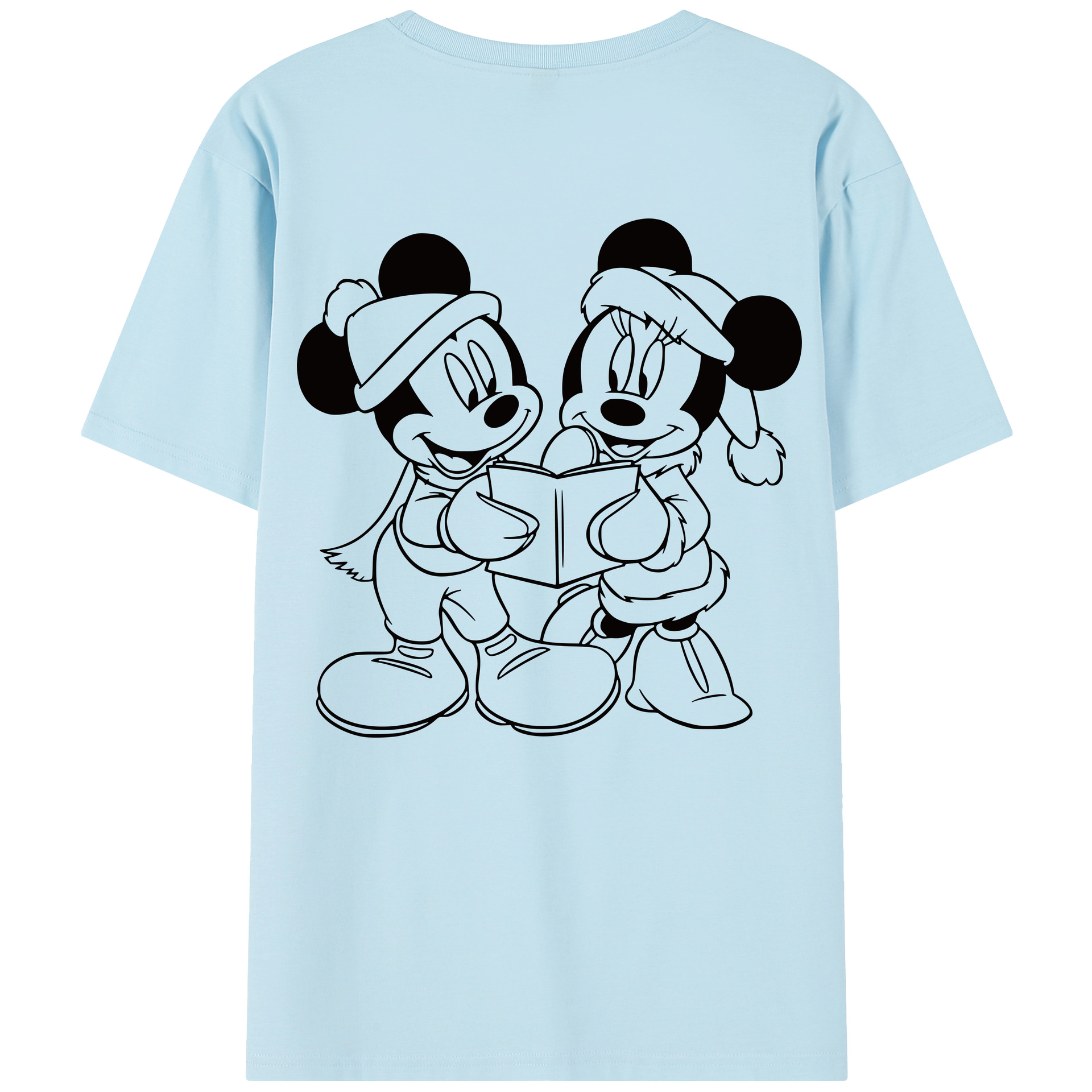 （画像用） ミッキーマウス Mickey Mouse 綿100％半袖Tシャツ（背面プリント）